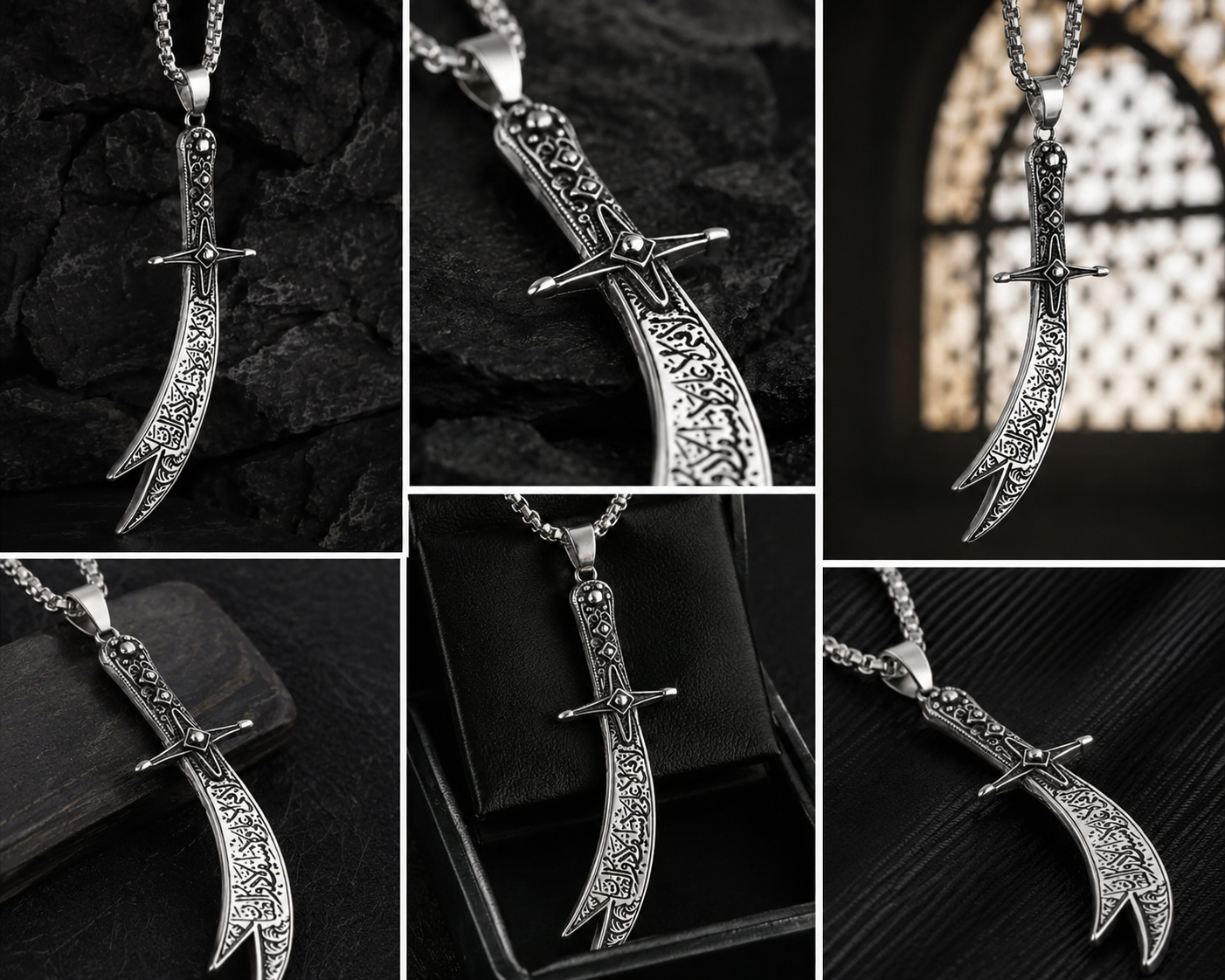 Beautiful Zulfiqar Sword Necklaces