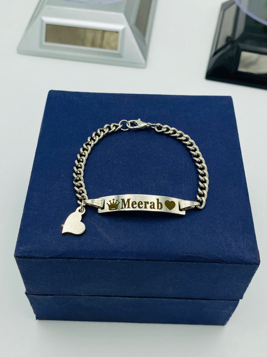 Engraved Name Baby Bracelet