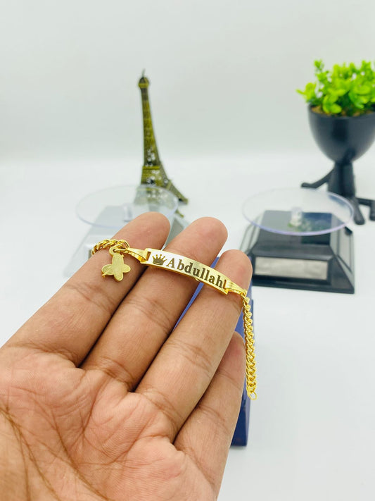 Engraved Name Baby Bracelet